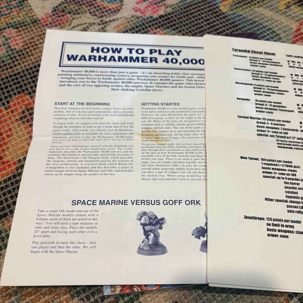 Vintage * Warhammer 40,000 Codex Tyranids Supplement Book by Games Workshop RARE - Picture 8 of 10